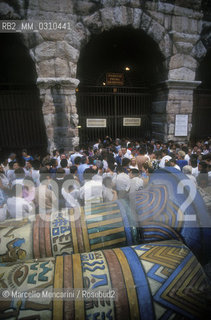 Scenery outside the Arena di Verona (about 1985) / Scenografia allesterno dellArena di Verona - ©Marcello Mencarini/Rosebud2
