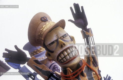 VIAREGGIO CARNIVAL, about 1987. Carnival floats / CARNEVALE DI VIAREGGIO, 1987 circa. Carri allegorici - ©Marcello Mencarini/Rosebud2