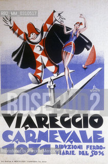 Poster of VIAREGGIO CARNIVAL 1931 / Manifesto del CARNEVALE DI VIAREGGIO del 1931 - Reproduced by Marcello Mencarini
/Rosebud2