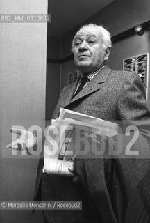 Italian literary critic Walter Binni (1981) / Il critico letterario Walter Binni (1981) - ©Marcello Mencarini/Rosebud2