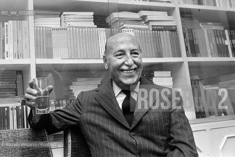 Italian publisher Valentino Bompiani (1979) / Leditore Valentino Bompiani (1979) - ©Marcello Mencarini/Rosebud2