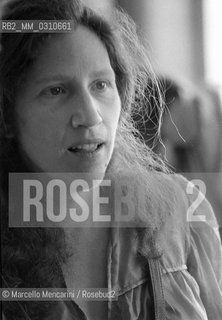 Ostia (Rome), Castelporziano, First Festival of the Poets, 1979. American poet and writer Diane Di Prima / Ostia (Roma), Castelporziano, Primo Festival dei Poeti, 1979. La poetessa americana Diane Di Prima - ©Marcello Mencarini/Rosebud2