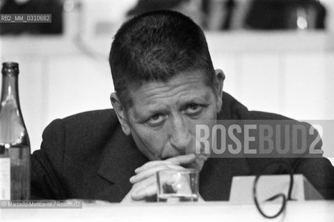 Rome, 1979. Italian politician Giorgio Amentola at the 15th Congress of his Party, the Italian Communist Party / Roma, 1979. Il politico Giorgio Amendola al 15° congresso del suo partito, il Partito Comunista Italiano (PCI) - ©Marcello Mencarini/Rosebud2