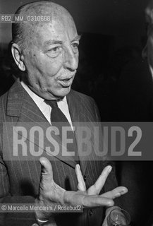 Italian publisher Valentino Bompiani (1979) / Leditore Valentino Bompiani (1979) - ©Marcello Mencarini/Rosebud2