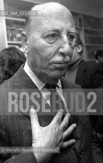 Italian publisher Valentino Bompiani (1979) / Leditore Valentino Bompiani (1979) - ©Marcello Mencarini/Rosebud2