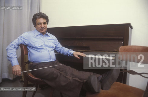 Soviet-born Israeli conductor Yuri Ahronovitch (about 1980) / Il direttore dorchestra Yuri Ahronovitch (1980 circa) - ©Marcello Mencarini/Rosebud2