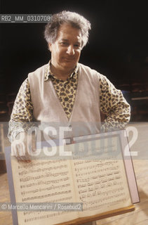 Soviet-born Israeli conductor Yuri Ahronovitch (about 1980) / Il direttore dorchestra Yuri Ahronovitch (1980 circa) - ©Marcello Mencarini/Rosebud2
