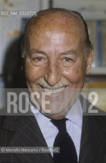 Italian publisher Valentino Bompiani (1979) / Leditore Valentino Bompiani (1979) - ©Marcello Mencarini/Rosebud2