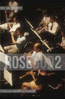 The Orchestra of the Eighteenth Century conducted by its founder Frans Brüggen (Rome, about 1990) / LOrchestra del XVIII° secolo diretta dal suo fondatore Frans Brüggen (Roma, 1990 circa) - ©Marcello Mencarini/Rosebud2