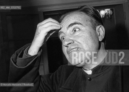Italian Catholic priest and politician Giannio baget Bozzo (1979) / Gianni Bafget Bozzo, politico e sacerdote - ©Marcello Mencarini/Rosebud2