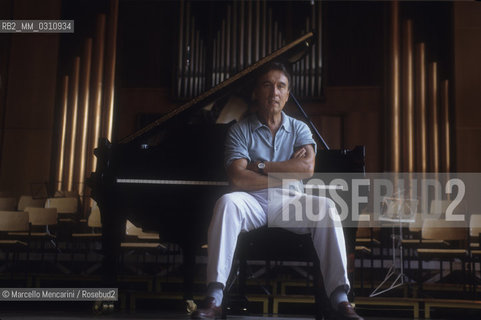 Music conductor Claudio Abbado. Bolzano 1991 / Il direttore dorchestra Claudio Abbado. Bolzano 1991 - ©Marcello Mencarini/Rosebud2