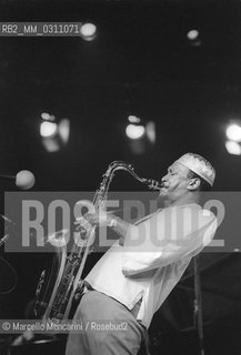 U.S. jazz saxophonist George Adams, about 1980 / George Adams, sassofonista jazz, 1980 circa - ©Marcello Mencarini/Rosebud2