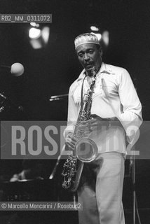 U.S. jazz saxophonist George Adams, about 1980 / George Adams, sassofonista jazz, 1980 circa - ©Marcello Mencarini/Rosebud2