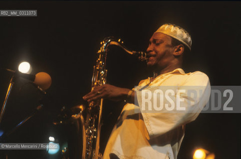 U.S. jazz saxophonist George Adams, about 1980 / George Adams, sassofonista jazz, 1980 circa - ©Marcello Mencarini/Rosebud2