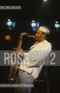 U.S. jazz saxophonist George Adams, about 1980 / George Adams, sassofonista jazz, 1980 circa - ©Marcello Mencarini/Rosebud2