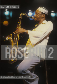 U.S. jazz saxophonist George Adams, about 1980 / George Adams, sassofonista jazz, 1980 circa - ©Marcello Mencarini/Rosebud2