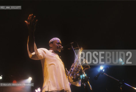 U.S. jazz saxophonist George Adams, about 1980 / George Adams, sassofonista jazz, 1980 circa - ©Marcello Mencarini/Rosebud2