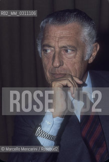 Italian entrepreneur Gianni Agnelli, about 1980/ Gianni Agnelli, 1980 circa - ©Marcello Mencarini/Rosebud2