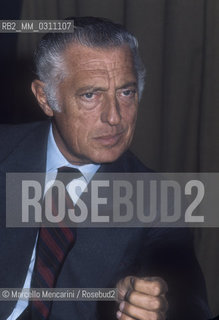 Italian entrepreneur Gianni Agnelli, about 1980/ Gianni Agnelli, 1980 circa - ©Marcello Mencarini/Rosebud2
