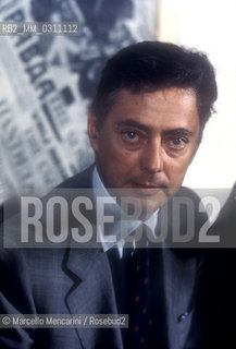 Italian entrepreneur Umberto Agnelli. Rome, Foreign Press Hall, about 1980 / Lindustriale Umberto Agnelli. Roma, Sala della Stampa Estera, 1980 circa - ©Marcello Mencarini/Rosebud2
