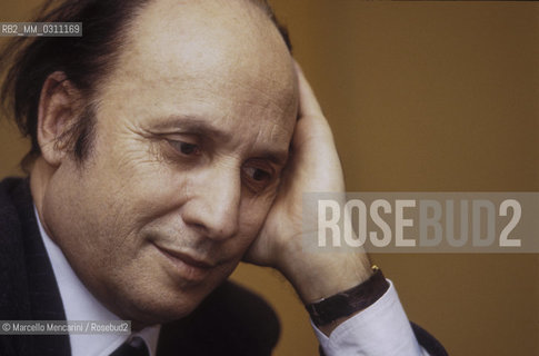 Italian sociologist Francesco Alberoni. Milan, 1982 / Francesco Alberoni, sociologo. Milan, 1982 - ©Marcello Mencarini/Rosebud2