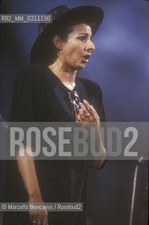 Italian soprano Lucia Aliberti (about 1990) / Il soprano Lucia Aliberti (1990 circa) - ©Marcello Mencarini/Rosebud2