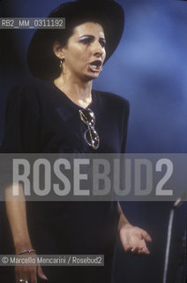Italian soprano Lucia Aliberti (about 1990) / Il soprano Lucia Aliberti (1990 circa) - ©Marcello Mencarini/Rosebud2