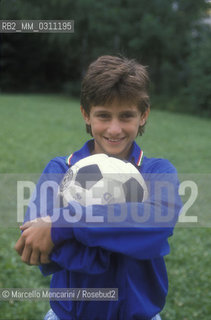 Stuttgart, 1990. Baby soccer Player Fabio Alderucci bought by Italian soccer team Juventus / Stoccarda, 1990. Il baby calciatore Fabio Alderucci, comprato dalla Juventus - ©Marcello Mencarini/Rosebud2