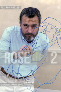 Lucca, Comics Fair 1984. Italian Cartoonist Francesco Tullio Altan / Lucca, Salone del fumetto 1984. Il disegnatore Francesco Tullio Argan - ©Marcello Mencarini/Rosebud2