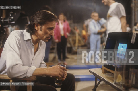 Barcelona (Spain), 1986. Spanish flamenco dancer Antonio Gades on the set of the movie El amor brujo by Carlos Saura / Barcellona (Spagna), 1986. Il ballerino di flamenco Antonio Gades sul set del film El amor brujo (Lamore stregone) di Carlos Saura - ©Marcello Mencarini/Rosebud2