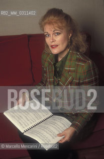 Rome, 1998. American soprano June Anderson / Roma, 1998. Il soprano June Anderson - ©Marcello Mencarini/Rosebud2