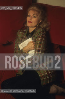 Rome, 1998. American soprano June Anderson / Roma, 1998. Il soprano June Anderson - ©Marcello Mencarini/Rosebud2