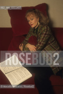 Rome, 1998. American soprano June Anderson / Roma, 1998. Il soprano June Anderson - ©Marcello Mencarini/Rosebud2