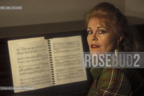 Rome, 1998. American soprano June Anderson / Roma, 1998. Il soprano June Anderson - ©Marcello Mencarini/Rosebud2