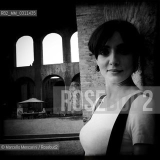 Literature Festival, Rome 2012. Italian actress Ambra Angiolin (image taken with the Hipstamatic app for Apple iPhone) / Festival Letterature, Roma 2012. Lattrice Ambra Angiolini (foto scattata con Hipstamatic app per iPhpne) - ©Marcello Mencarini/Rosebud2