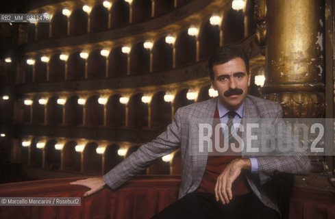 Rome Opera House, about 1985. Music manager Alberto Antignani, Sovrintendente of Rome Opera House / Teatro dellOpera di Roma, 1985 circa. Alberto Antignani, manager teatrale e sovrintendente del Teatro dellOpera di Roma - ©Marcello Mencarini/Rosebud2