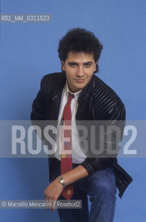 Sanremo Music Festival 1984. Italian pop singer Marco Armani, second in the new proposals category with the song Solo con lanima mia / Festival di Sanremo, 1984. Il cantante Marco Armani, secondo classificato nella categoria Nuove proposte con la canzone Solo con lanima mia - ©Marcello Mencarini/Rosebud2