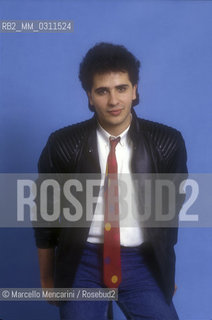 Sanremo Music Festival 1984. Italian pop singer Marco Armani, second in the new proposals category with the song Solo con lanima mia / Festival di Sanremo, 1984. Il cantante Marco Armani, secondo classificato nella categoria Nuove proposte con la canzone Solo con lanima mia - ©Marcello Mencarini/Rosebud2
