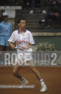 Rome, 1989. Spanish tennis player Jordi Arrese / Roma, 1989. Il tennista spagnolo Jordi Arrese - ©Marcello Mencarini/Rosebud2