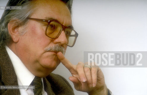 Italian literary critic Alberto Asor Rosa / Il critico letterario Alberto Asor Rosa - ©Marcello Mencarini/Rosebud2