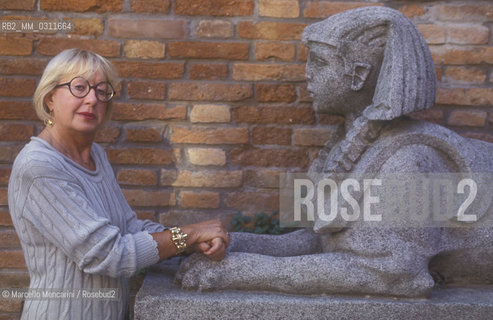 Venice Lido, Venice Film Festival 1991. Italian journalist Natalia Aspesi / Lido di Venezia, Mostra del Cinema di Venezia 1991. La giornalista Natalia Aspesi - ©Marcello Mencarini/Rosebud2