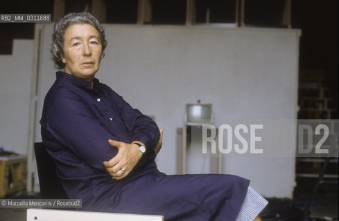 Pesaro, 1983. Italian architect Gae Aulenti / Pesaro, 1983. Larchitetto Gae Aulenti - ©Marcello Mencarini/Rosebud2