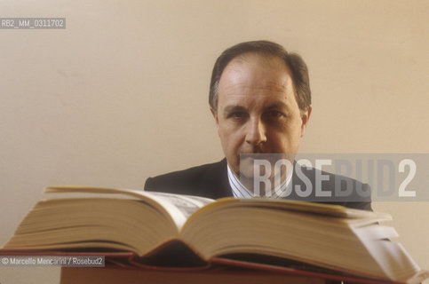 Rome, about 1990. Italian publisher Vittorio Avanzini, founder of Newton Compton publishing house / Roma, 1990 circa. Vittorio Avanzini, fondatore della casa editrice Newton Compton - ©Marcello Mencarini/Rosebud2