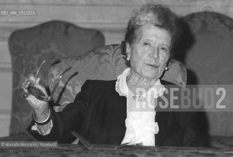 Italian writer Anna Banti (nom de plume of Lucia Lopresti), 1980 / La scrittrice Anna Banti (pseudonimo di Lucia Lopresti) - ©Marcello Mencarini/Rosebud2