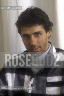 Sanremo Music Festival 1988. Italian pop singer Luca Barbarossa, at the Festival to perform his song Lamore rubato (ranked third) / Festival di Sanremo 1988. Il cantante Luca Barbarossa, al Festival con la canzone Lamore rubato (terza classificata) - ©Marcello Mencarini/Rosebud2