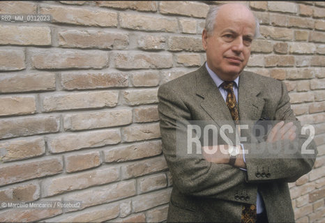 Venice, 1998. Italian art and literature critic Renato Barilli / Venezia, 1998. Il critico darte e letterario Renato Barilli - ©Marcello Mencarini/Rosebud2