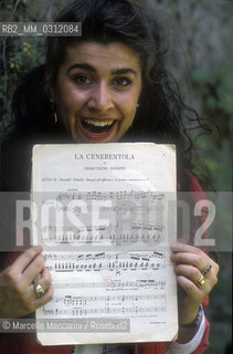 Rome, 1992. Opera singer Cecilia Bartoli / Roma, 1992. La cantante lirica Cecilia Bartoli - ©Marcello Mencarini/Rosebud2