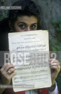 Rome, 1992. Opera singer Cecilia Bartoli / Roma, 1992. La cantante lirica Cecilia Bartoli - ©Marcello Mencarini/Rosebud2