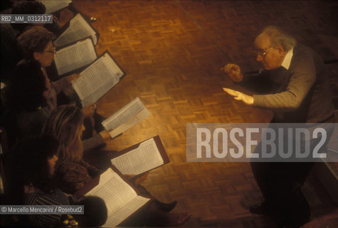 Italian choir master Domenico Bartolucci 1995 / Il maestro del coro Domenico Bartolucci - ©Marcello Mencarini/Rosebud2
