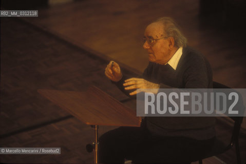 Italian choir master Domenico Bartolucci 1995 / Il maestro del coro Domenico Bartolucci - ©Marcello Mencarini/Rosebud2